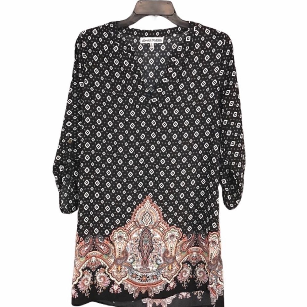 Almost Famous Boho Tunic top, Size M